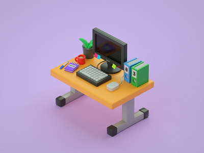 Desktop 3d 3d art 3d artist c4d cinema 4d design illustration low poly low poly art render