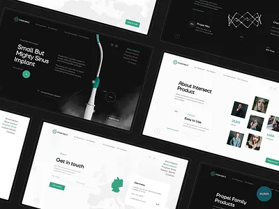 Intersect Medical Website care clinic clinic website covid19 dark ui health healthcare heart hospital implant medecine medical app medical design medical website treatment virus web design website design