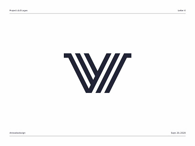 A-Z Logos: Letter V alphabet logo brand design branding letter v letter v logo lettermark logo logo design logodesign logomark minimalist logo monogram