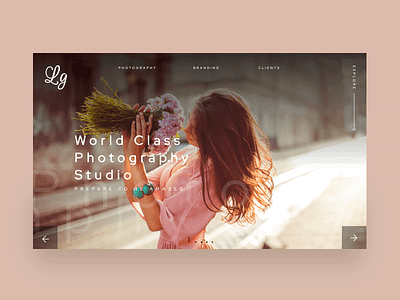 Photography Studio beauty branding city creative design fashion flowers graphic design logo photography portfolio typography ui uidesign ux uxdesign web design woman