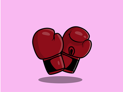 BOXING GLOVES design icon illustration illustrator vector