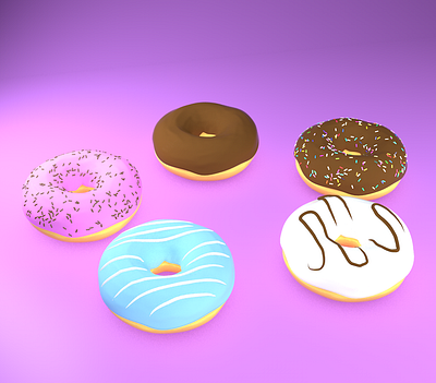 3D Donuts 3d c4d donuts