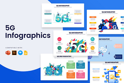 5G Slides 5g 5g slide apple banner development google google slides icon illustrator keynote minimal modern poster powerpoint slide slides template web banner web banners web development