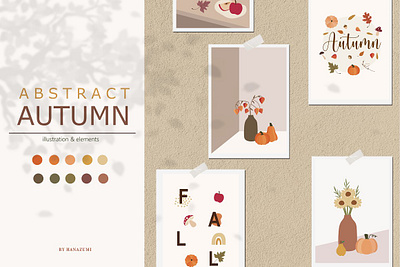 Abstract Autumn Collections abstract abstract autumn ai art autumn background clipart collection design esp graphic graphic design graphic elements graphics illustration illustrator project shape shapes vector