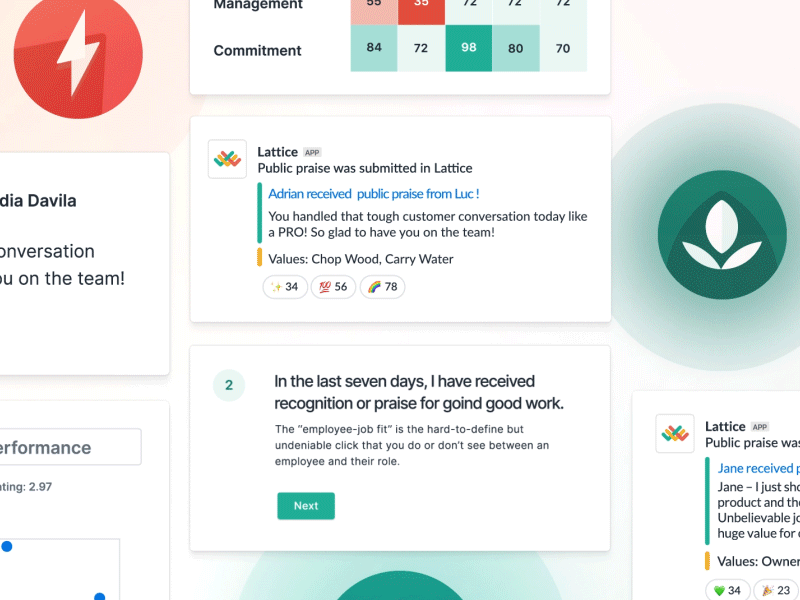 Lattice Product Video Snippet 2d ae animation brand gif hr human ressources interface interface animation motion design product video ui ui animation