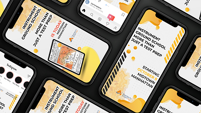 Simtech Stories upwork ads branding design instagram social media stories yellow