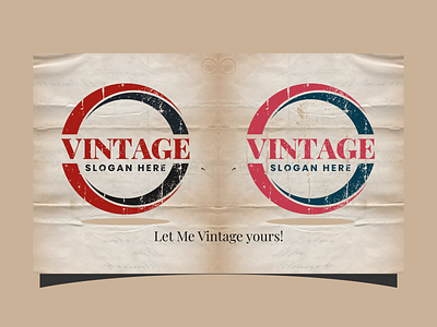 vintage ai black circle circle logo coreldraw design elegant grunge inkscape logo photoshop red triangle vector vintage vintage design vintage logo