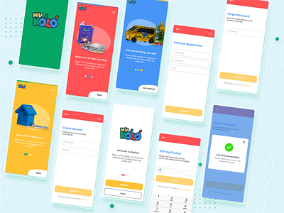 MyKolo Kids Saving App financial app kids app mobile app mobile app design piggybank savings app ui uiuxdesign