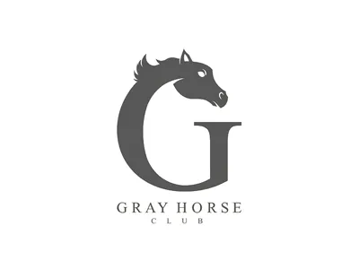 Logo for horse club brand branding horse logo logotype