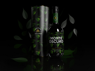 Monte Oscuro - Ancestral Viche agency branding agency logo ancestral black bottle brand identity branding colombia colombia green label design label packaging liquor mystery packaging packaging design photoshop plants south america