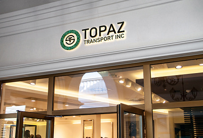 TOPAZ TRANSPORT INC icon design minimalist logo transport logo unique logo