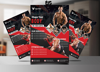 Fitness Flyer Design brand identity branding brochure design business card design businesscard fitness fitness flyer fitness logo flyer flyer design graphic graphic designer graphicdesign logodesign photoshop print print ready