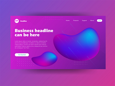 Header Page Illustration Mesh Fill Gradient Strong 3d 3d illustration branding clean design gradient color gradient mesh hero image hero section illustration landing page landingpage meshfill meshfill art ui user experience user interface ux