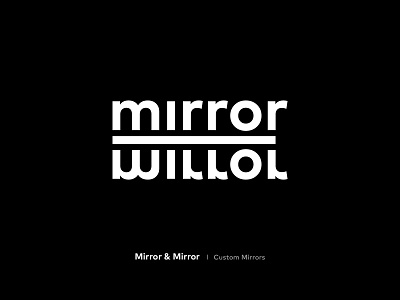 Mirror & Mirror - Redesign - Branding - Identity brand branding branding design branding identity branding identity design creative agency graphic design logo logo design logotype mark marks