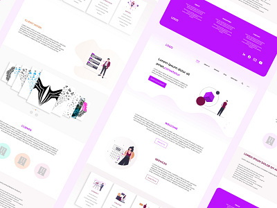 Landing Page UI design design flat design landing page ui ux design website