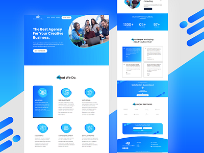 SolutionHive Digital Agency landing page branding clean ui design illustraion landing page landing page design landingpage typography web ui design webdesign website design wordpress wordpress development