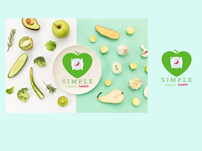 Organic Health Logo animation branding design flat illustration logo logo design ui ux vector