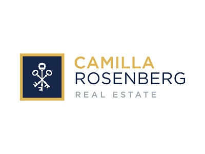 Camilla Rosenberg Real Estate Logo brand identity design keys lock logo logo design real estate realestate type typography vector