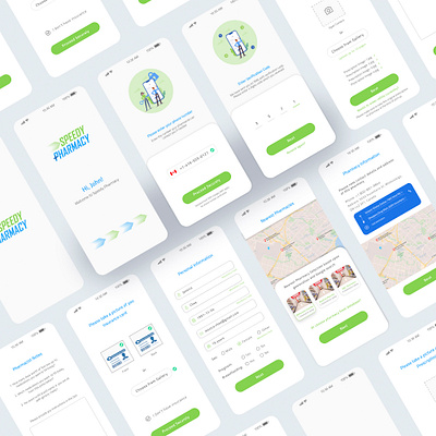 Speedy Pharmacy - A Medicine Delivery App app branding design logo medicine app mobile mobile app design mobile ui typography ui ux