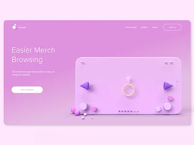 Shopping App | Home Page adobe dimension adobe xd home page shopping app web design