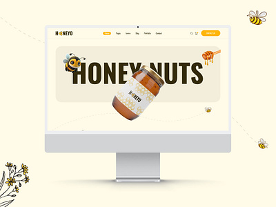 Beekeeping and Honey Shop Website Design beekeeping figma honey shop landing page uiux ux design web design website