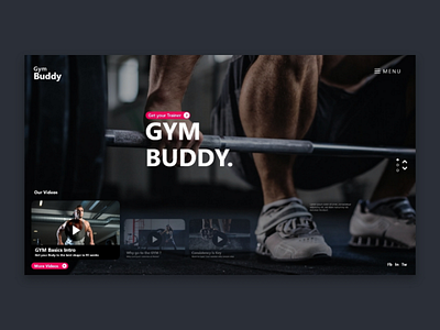 Gym UI design dribbble graphic graphicdesign job logo type typography ui ui design ui ux uidesign uiux uiuxdesign ux ux design uxdesign wierd work