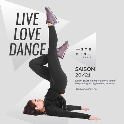 Dance branding dance party design graphic illustration instagram post photoshop post socail media social media design typography