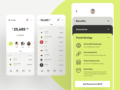 Online banking - finance app concept amount awsmd bank banking banking app budget creative finance app fintech graphics minimal mobile product design spending transactions transfer travel ui ux wallet