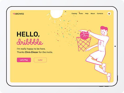 Hello Dribbble design hellodribbble illustration ui ux web