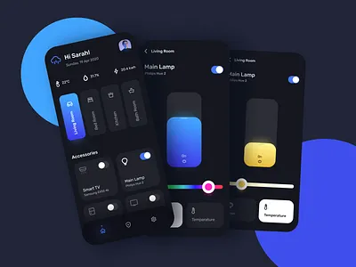 Smart Home App agency app app design application mobile app mobile ui popular smart home smart home app smart house startup ui design ui inspiration ui trends uiux ux ux design ux inspiration ux trends