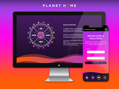 PLANET HOME Digital Identity brand design brand identity branding color design digital branding inspiration sustainability web web design website