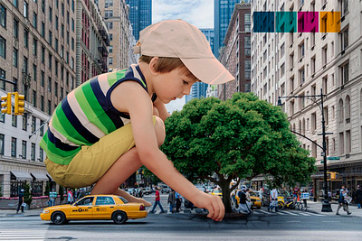 Green city digitalart ecology future graficdesign photoshop