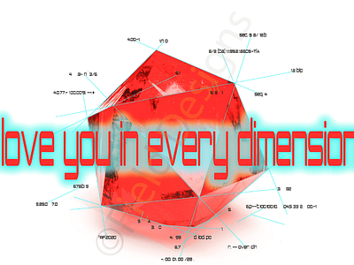 I love you in every dimension. fielddesignsyyz canada