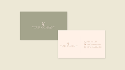 Minimalist Business Card Mockup branding design minimal vector