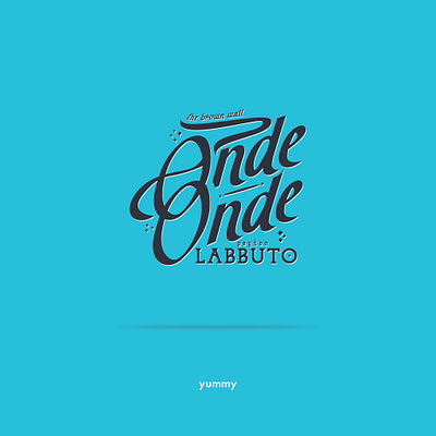 onde font food illustrator type typography