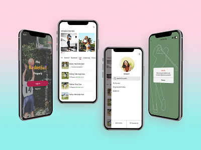 Sports Learning Application app app design application design application ui branding design figma illustration ios ios app learning app mobile app mobile design mobile ui product design sports app ui ui design ux ux design