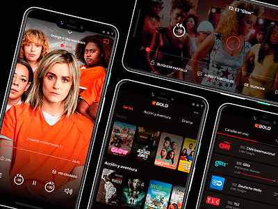 Streaming app app app design mobile ui movies tv watch