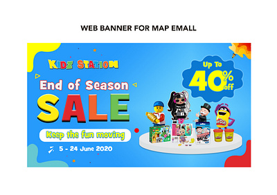 WEB BANNER PROMO KIDZ STATION adobe illustrator adobe photoshop design