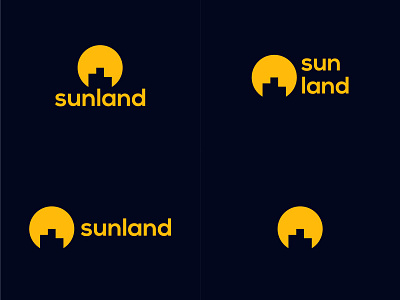 SUNLAND branding design flat flat design flat logo flat logo design logo minimal minimal logo minimal logo design