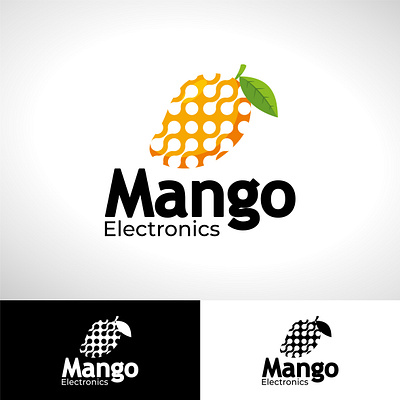 MANGO ELECTRONIC app art branding design flat graphic design illustration logo vector web