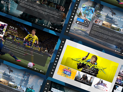 PlayStation Store Redesign mockup playstation ps5 sketch sony