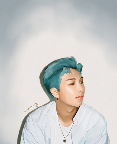 Dynamite Kim Namjoon digital painting