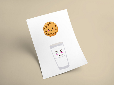 Cookies and Milk adobe ilustrator