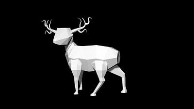 LOW POLY DEER 3d 3d art cinema4d lowpoly lowpoly3d lowpolyart lowpolygon polygon