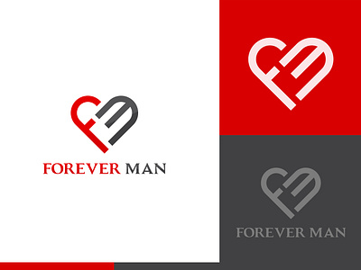 Forever man creative design design forever icon latter logo logo logodesign love minimal typography