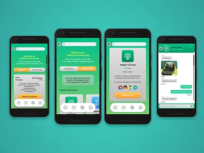 CekCok's Community Exploration app design food ui ux