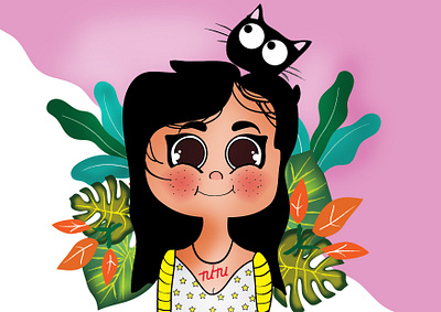 TUTU and Me Together - Children Book Illustration art art direction artist cat children book illustration childrens illustration colombo creative design drawing flat illustration freelance design graphic illustration illustrator kids book kids illustration sri lanka srilanka storyboard