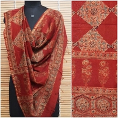 maheshwari silk saree for image sharing indigo ajrakhsilk print dupatta maheshwari dupatta