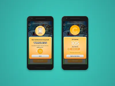 CekCok's Game Achievement and Point System Exploration app design figma food game game design ui ux