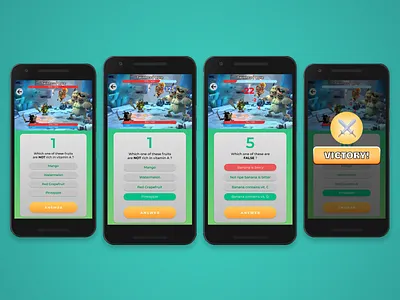 CekCok's Quiz Game Exploration app design figma food game game design ui ux